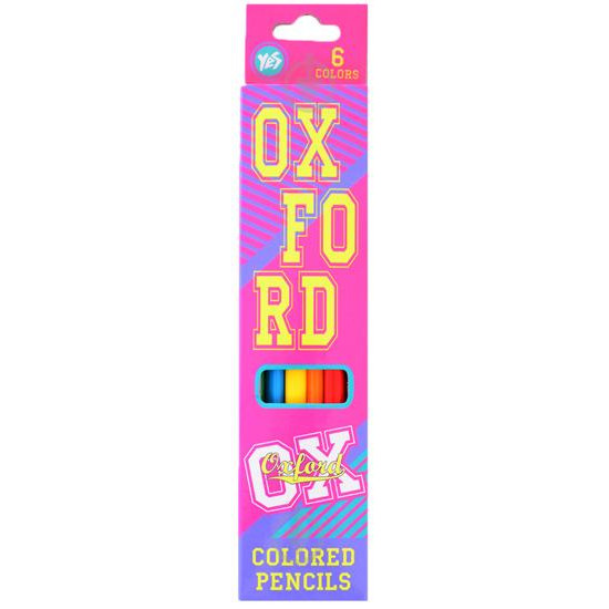 YES Карандаши цветные Oxford Pink, 6 шт. (290402) - зображення 1