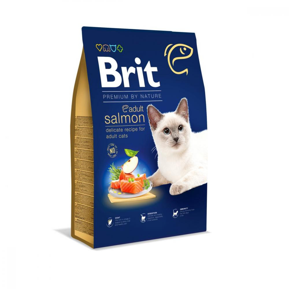 Brit Premium Cat Adult Salmon - зображення 1