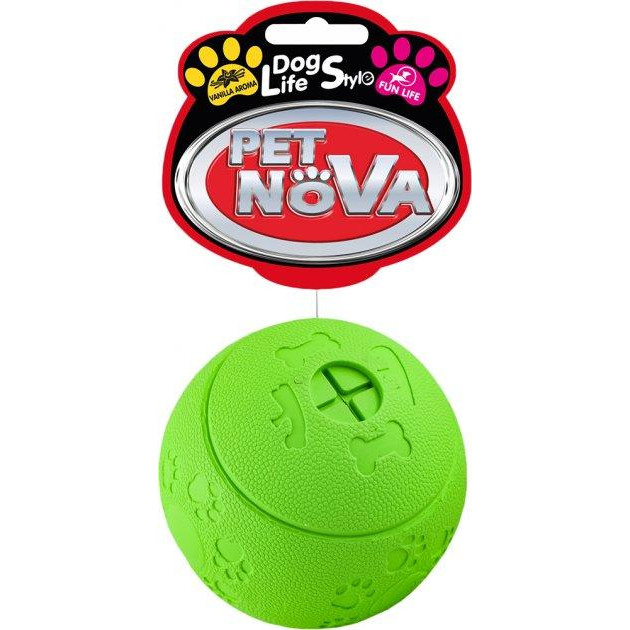 Pet Nova Игрушка для собак  Шар для лакомства 8 см (RUB-BALLSNACK-GREEN-XL) (5903031444353) - зображення 1