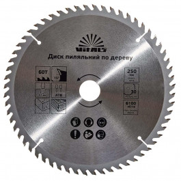   VITALS Диск пильний  по дереву 250x30/25.4, ATB 60