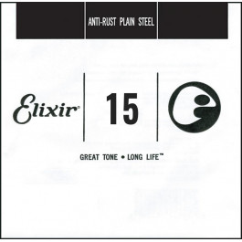 Elixir Струна  13015 Plain Steel .015