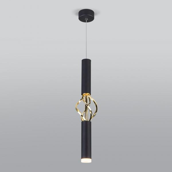 Strotskis Світильник підвісний  Lance LED 8 Вт чорний/золото 50191/1 (чорний) - зображення 1