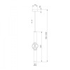 Strotskis Світильник підвісний  Lance LED 8 Вт білий/хром 50191/1 (білий) - зображення 4