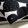 IKEA SANDSENAP, 605.278.86, Чохол для подушки, чорний, білий ручної роботи, 50х50 см - зображення 3