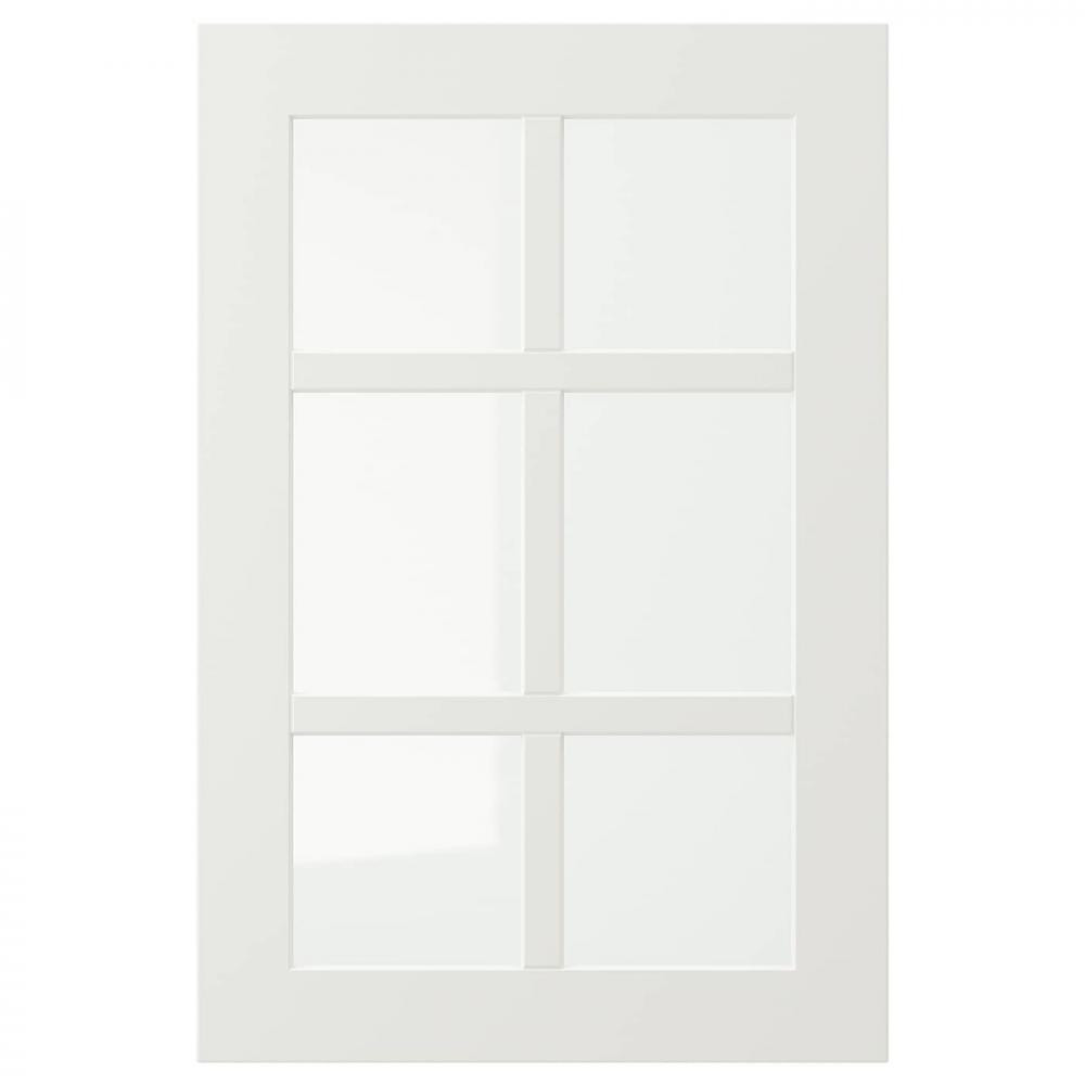 IKEA STENSUND, 904.505.88, Скляні дверцята, білий, 40х60 см - зображення 1