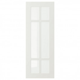 IKEA STENSUND, 504.505.85, Скляні дверцята, білий, 30х80 см