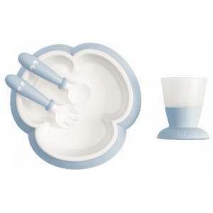 BabyBjorn Набор посуды Baby Feeding Set Powder Blue (7317680781673) - зображення 1