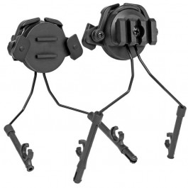 Wosport Кріплення для навушників на шолом "з вусиками", Чорний (HL-ACC-43-BK)