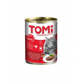 TOMi Консервы для кошек Говядина 400 г (157046)
