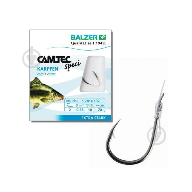 Balzer Camtec Speci Carp №8 (0.20mm 70cm) 10pcs - зображення 1