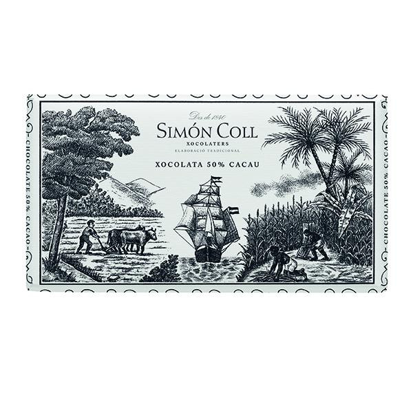 Simon Coll Чорный Шоколад 50% 200 г (8413907147006) - зображення 1