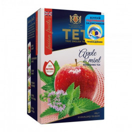 ТЕТ Чай зеленый Яблоко и Мята 20 пакетиков по 2 г (5060207697439)