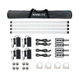 Nanlite PavoTube II 30X 4 RGBWW Pixel Tube 4 Light Kit (PT30X4KIT)