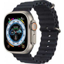 Apple Watch Ultra GPS + Cellular 49mm Titanium Case with Midnight Ocean Band (MQET3/MQFK3)