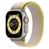 Apple Watch Ultra GPS + Cellular 49mm Titanium Case with Yellow/Beige Trail Loop - S/M (MNHD3/MNHK3) - зображення 1
