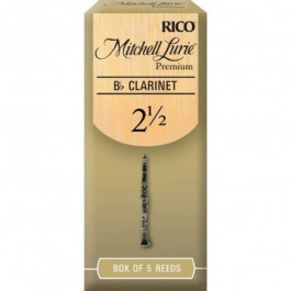 RICO Трости для кларнета Mitchell Lurie Premium - Bb Clarinet #2.5 - 5 Box (RMLP5BCL250