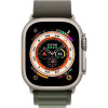 Apple Watch Ultra GPS + Cellular 49mm Titanium Case with Green Alpine Loop - Small (MNHC3/MNHJ3) - зображення 2