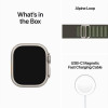 Apple Watch Ultra GPS + Cellular 49mm Titanium Case with Green Alpine Loop - Small (MNHC3/MNHJ3) - зображення 3