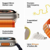 Apple Watch Ultra GPS + Cellular 49mm Titanium Case with Orange Alpine Loop - Medium (MQEU3/MQFL3) - зображення 5