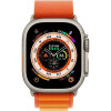 Apple Watch Ultra GPS + Cellular 49mm Titanium Case with Orange Alpine Loop - Medium (MQEU3/MQFL3) - зображення 2