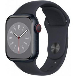 Apple Watch Series 8 GPS 45mm Midnight Aluminum Case w. Midnight Sport Band - M/L (MNUL3)