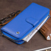 ST Leather Вертикальний місткий гаманець зі шкіри унісекс  19305 Синій - зображення 8