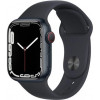 Apple Watch Series 7 GPS + Cellular 41mm Midnight Aluminum Case w. Midnight S. Band (MKH73) - зображення 1