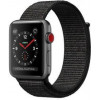 Apple Watch Series 3 GPS + Cellular 38mm Space Gray Aluminum w. Black Sport L. (MRQE2) - зображення 1
