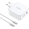 UGREEN CD289 GaN 140W Fast Charger White + Type-C to Type-C (15339) - зображення 2