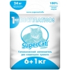 Котячий наповнювач SuperCat Стандарт 6+1 кг (5995)