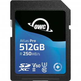   OWC 512GB Atlas Pro SDXC UHS-II V60 Media Card (OWCSDV60P0512)