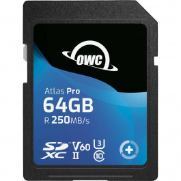 OWC 64GB Atlas Pro SDXC UHS-II V60 Media Card (OWCSDV60P0064)