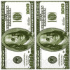  Салфетки столовые DECOR Money Евро-доллар 33х33 см 10 шт. (4823077400407) - зображення 1