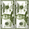  Салфетки столовые DECOR Money Евро-доллар 33х33 см 10 шт. (4823077400407) - зображення 2
