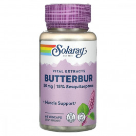 Solaray Екстракт кореня білокопитника (Butterbur Root Extract) 50 мг 60 капсул