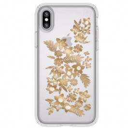   Speck iPhone X Presidio Shimmer Floral Metallic Gold Yellow/Clear (1031366677)