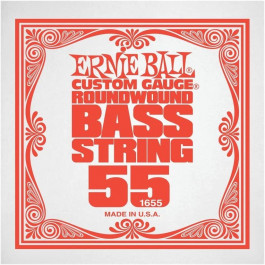 Ernie Ball 1655 Nickel Wound Electric Bass String Single .055