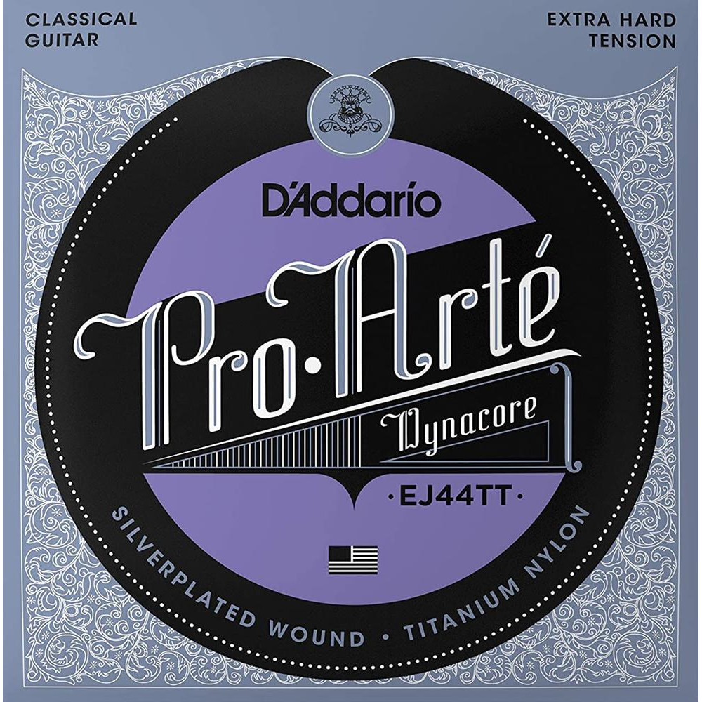 D'Addario EJ44TT Classical Silverplated Wound Titanium Nylon Extra Hard Tensio - зображення 1