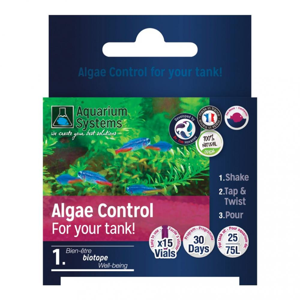 Aquarium Systems Программа для борьбы с водорослями  Algae Control FRESHWATER 25-75 (218026) - зображення 1