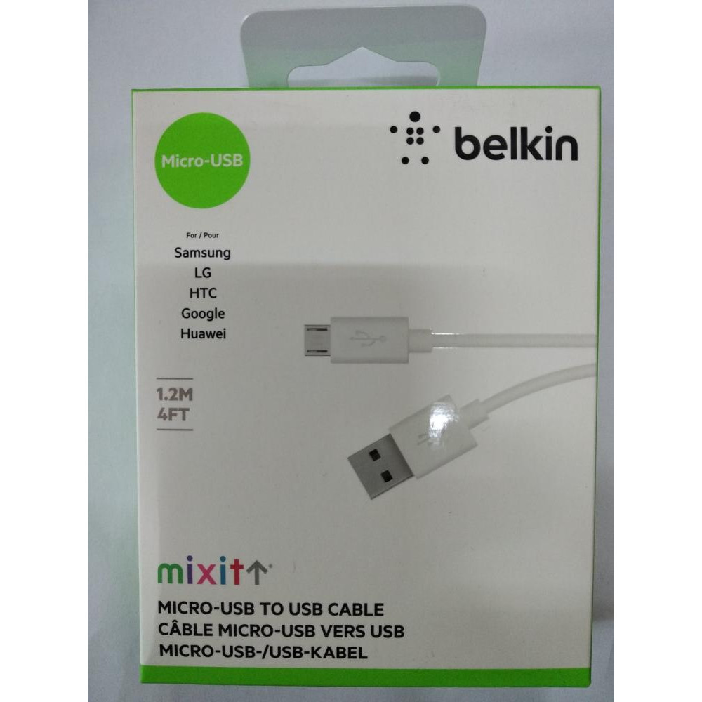 Belkin Кабель microUSB MIXIT, 1.2 м, White (F2CU012bt04-WHT) - зображення 1