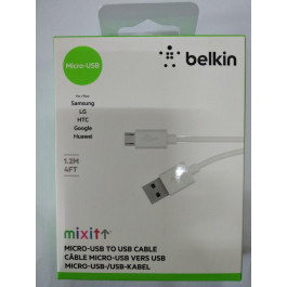 Belkin Кабель microUSB MIXIT, 1.2 м, White (F2CU012bt04-WHT)