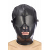 Fetish Tentation Шолом БДСМ зі знімною маскою Fetish Tentation BDSM hood in leatherette with removable mask (SO4672) - зображення 1