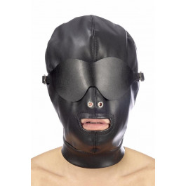 Fetish Tentation Шолом БДСМ зі знімною маскою Fetish Tentation BDSM hood in leatherette with removable mask (SO4672)