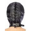 Fetish Tentation Шолом БДСМ зі знімною маскою Fetish Tentation BDSM hood in leatherette with removable mask (SO4672) - зображення 2