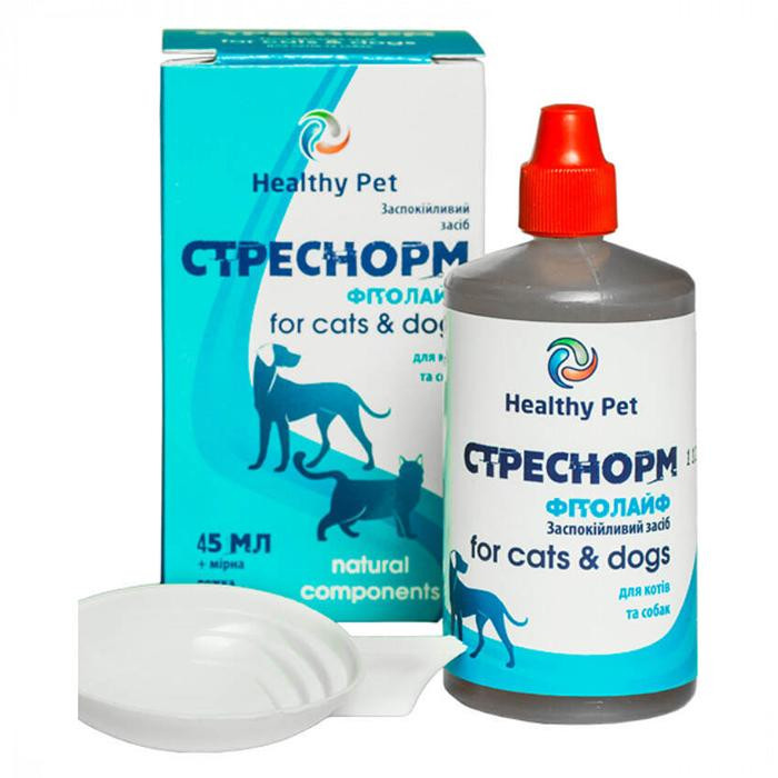 Healthy Pet Стреснорм - Заспокійливий засіб для собак і кішок у формі суспензії 45 мл (309151) - зображення 1
