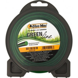 Oleo-Mac Жилка косильная GreenLine 3,0х15м (63040168)