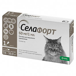 KRKA Селафорт для котів вагою 7.6-10 кг 1 піпетка