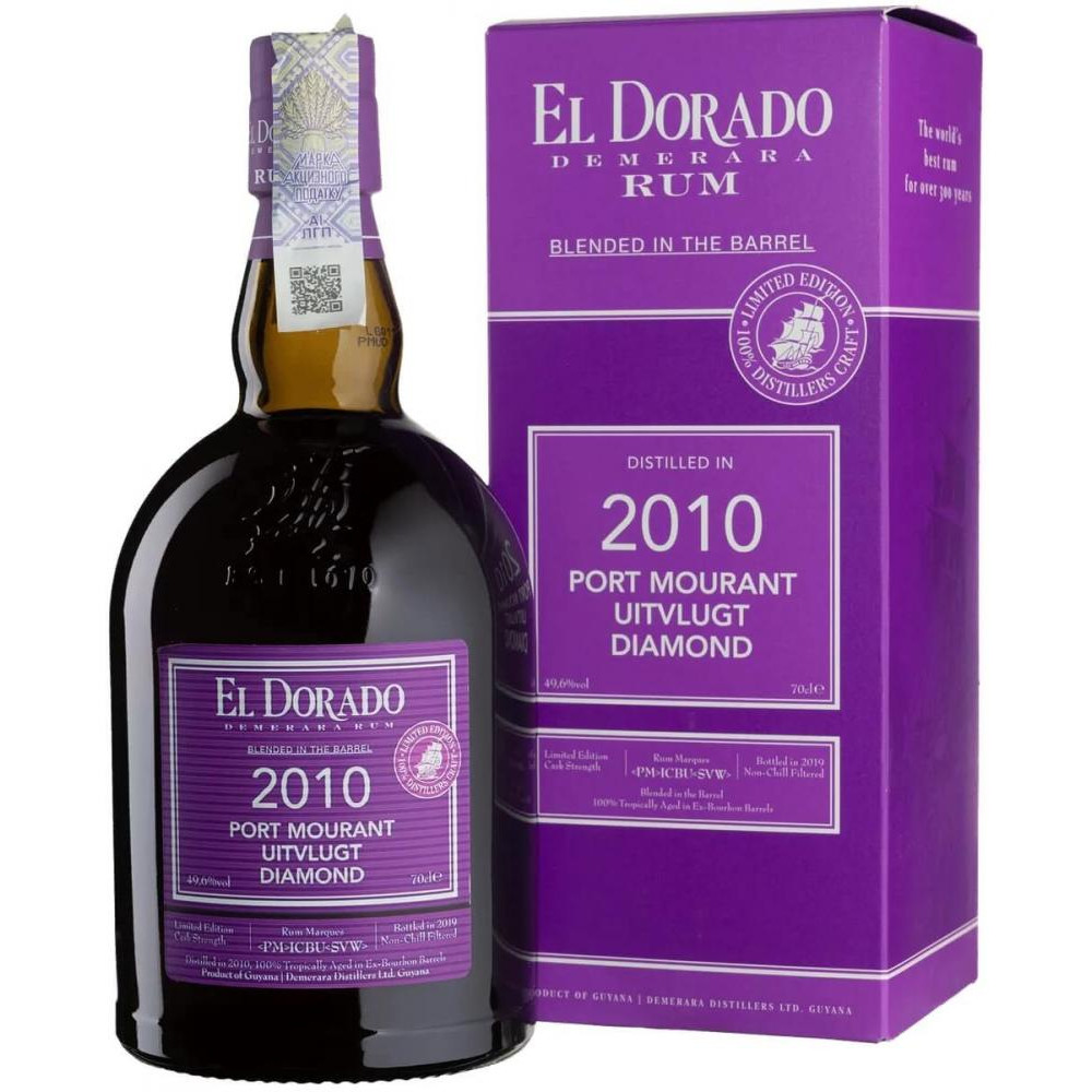 El Dorado Ром  Port Mourant-Uitvlugt-Diamond 2010 0,7 л (8715151700724) - зображення 1