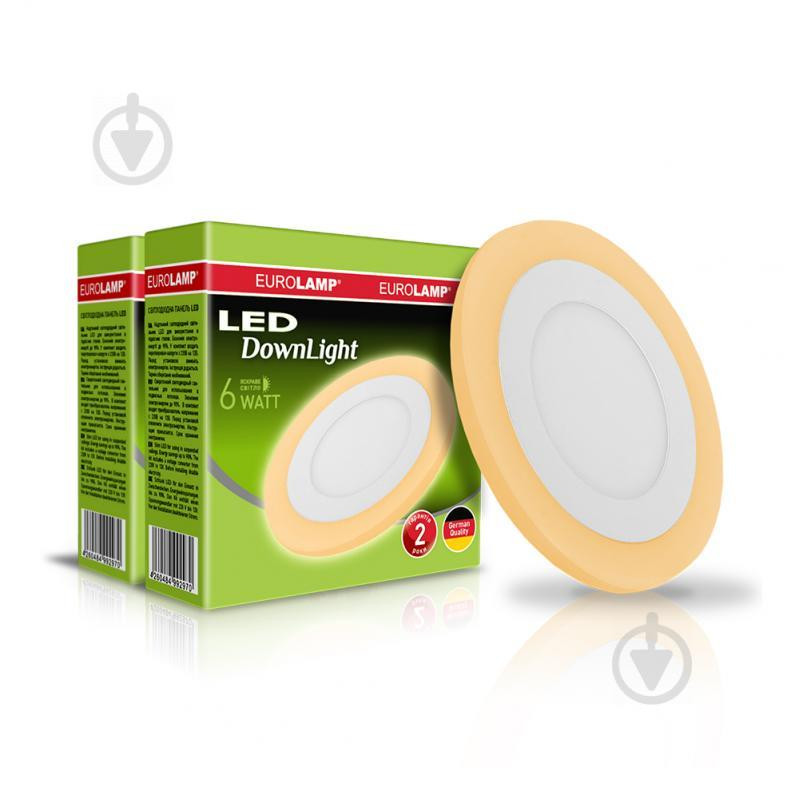 EUROLAMP Світильник точковий  Downlight Orange R 2 шт./уп. 6 Вт 4000 К помаранчевий - зображення 1