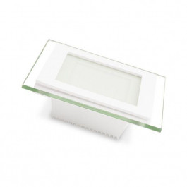 EUROLAMP Світильник світлодіодний  Glass Downlight квадратний 6 Вт 3000 К білий